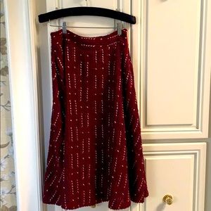 Mauve Anthropologie mid length skirt